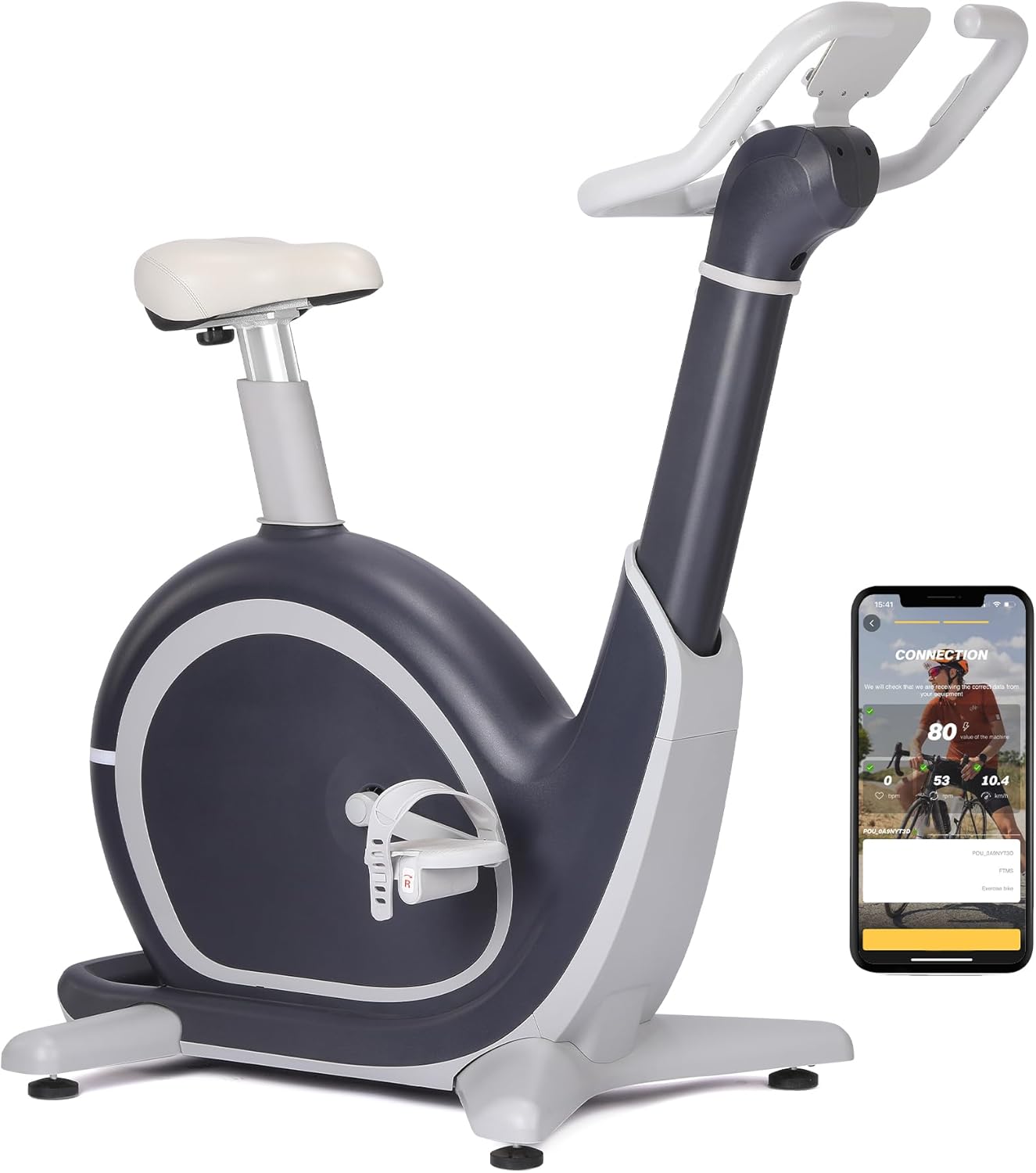 Exercise Bike, PioneerWorks 36 Levels Magnetic Resistance Exercise Bike with 350 Lbs Weight Capacity, Smart Indoor Cycling Bike for Cardio Workout and Cycle Training