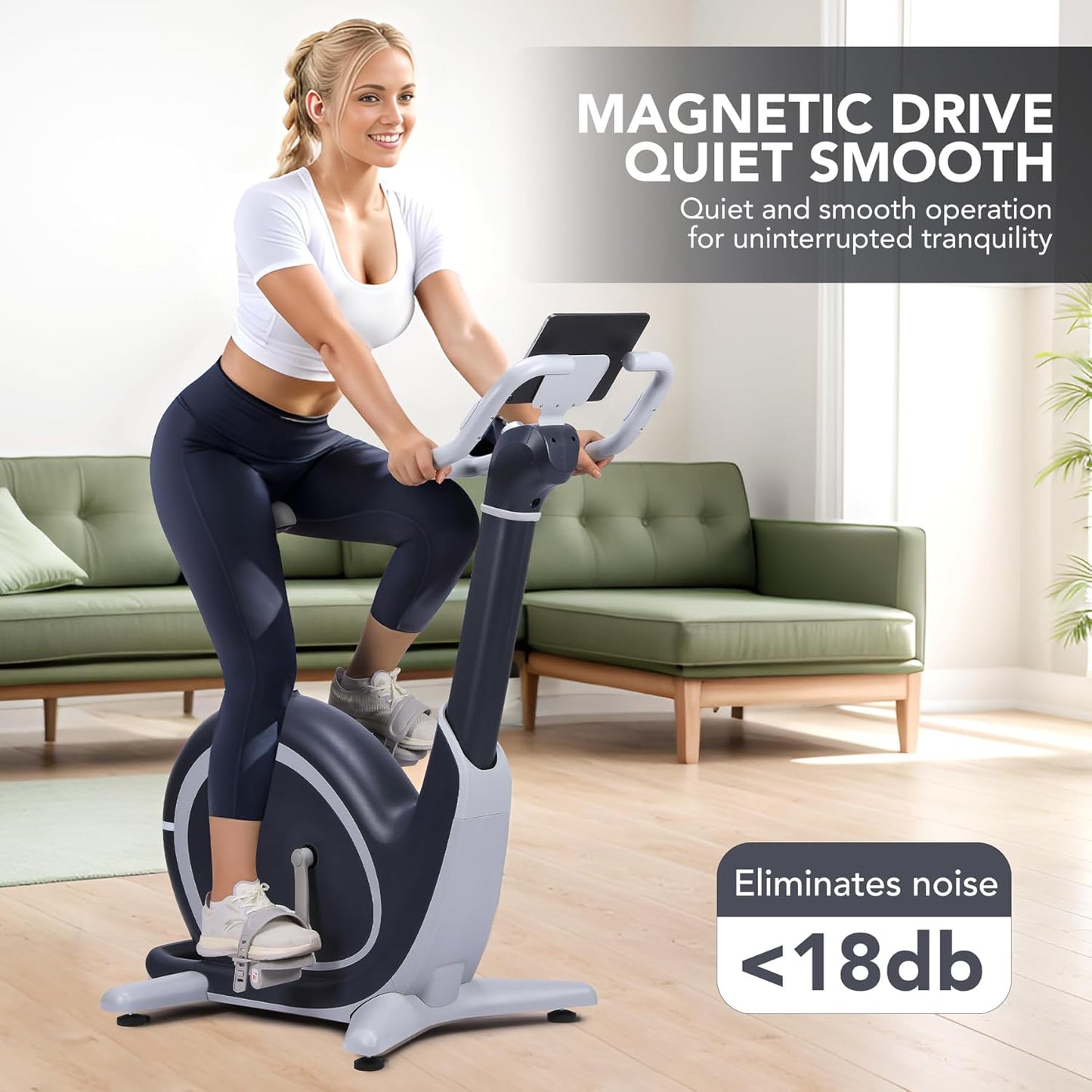 Exercise Bike, PioneerWorks 36 Levels Magnetic Resistance Exercise Bike with 350 Lbs Weight Capacity, Smart Indoor Cycling Bike for Cardio Workout and Cycle Training