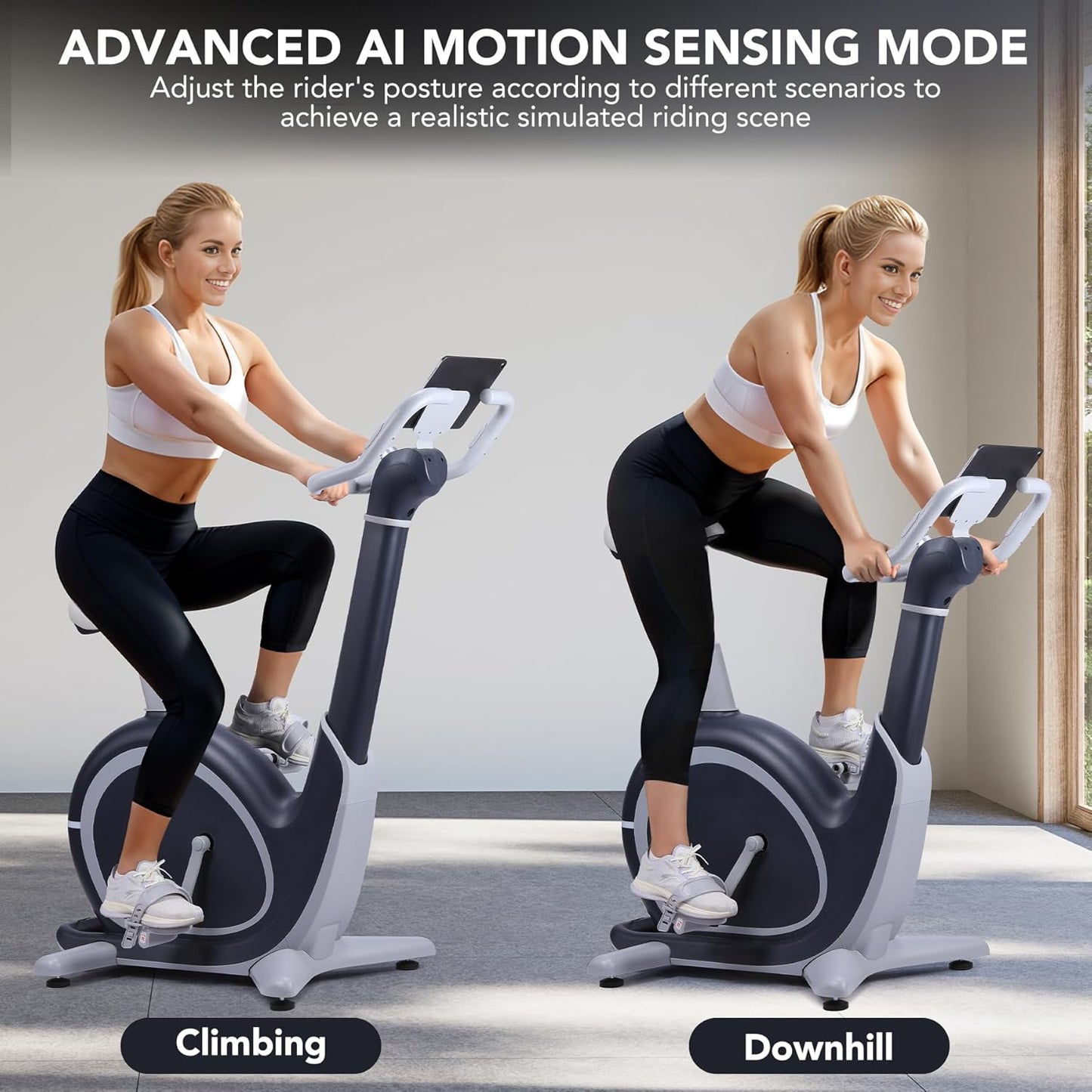 Exercise Bike, PioneerWorks 36 Levels Magnetic Resistance Exercise Bike with 350 Lbs Weight Capacity, Smart Indoor Cycling Bike for Cardio Workout and Cycle Training