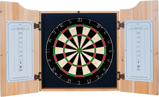 Trademark Gameroom NBA7010-GSW2 NBA Dart Cabinet Set with Darts & Board - Fade - Golden State Warriors