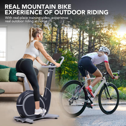 Exercise Bike, PioneerWorks 36 Levels Magnetic Resistance Exercise Bike with 350 Lbs Weight Capacity, Smart Indoor Cycling Bike for Cardio Workout and Cycle Training